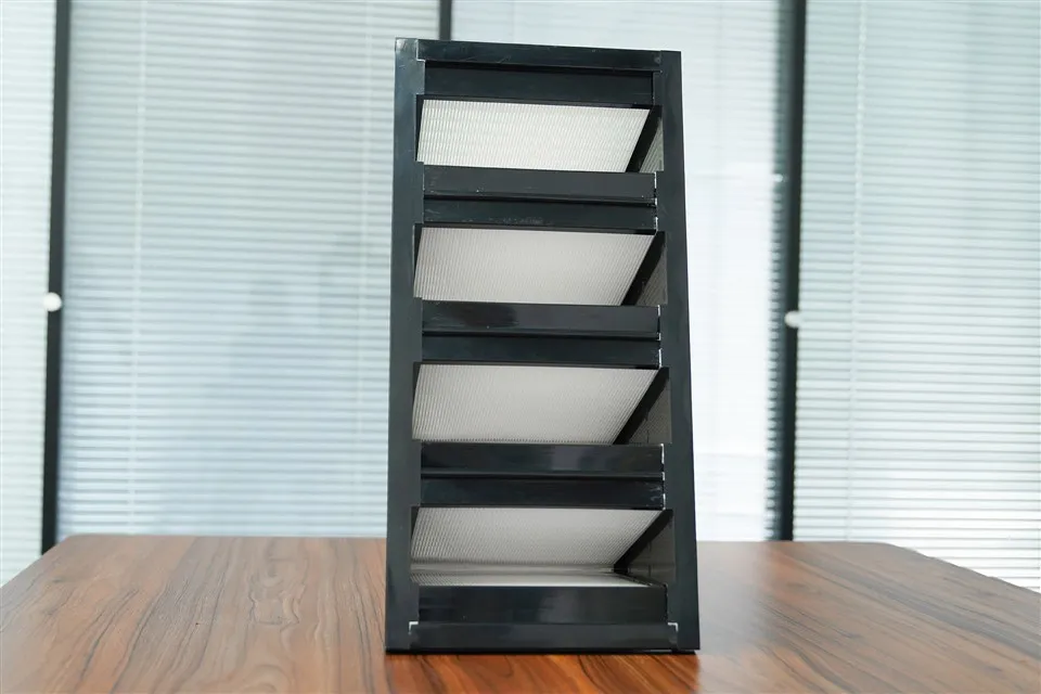 فیلتر هوای V شکل قاب ABS با راندمان بالا حجم بالا برای اتاق تمیز