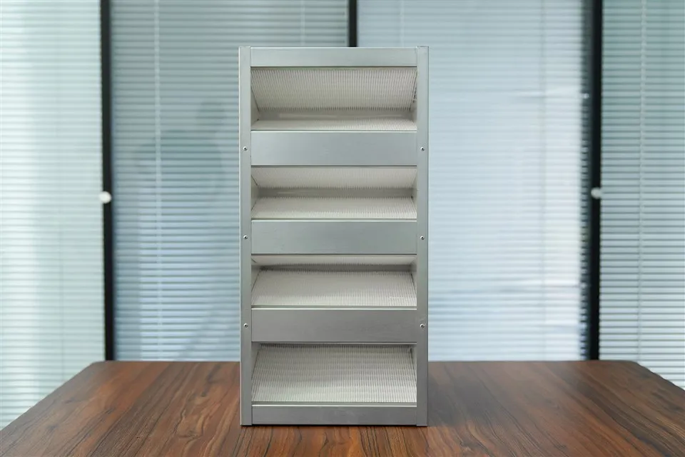 فیلتر فریم گالوانیزه با راندمان پایین W نوع سازنده فیلتر هوا با فریم ترکیبی فولاد ضد زنگ